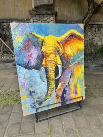 Tableau éléphant sur toile disponible chez Zen Évasion