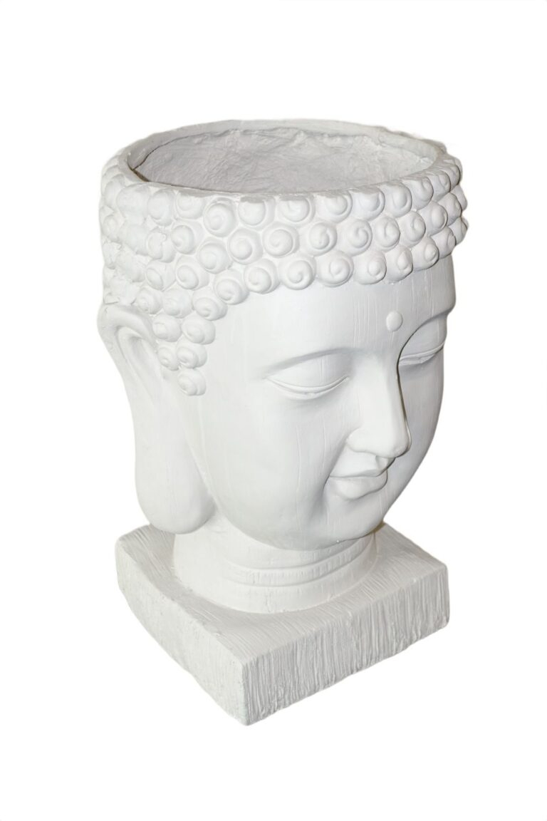 Cache-pot Bouddha ivoire disponible chez Zen Évasion