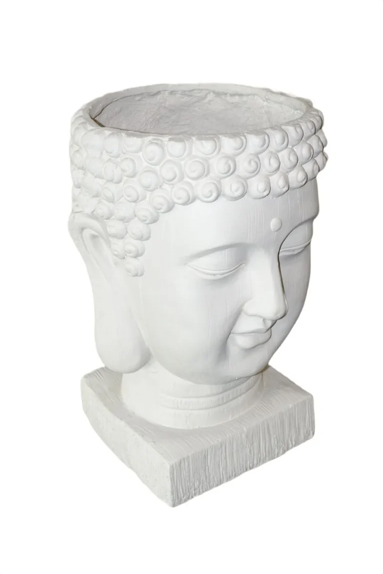 Cache-pot Bouddha ivoire disponible chez Zen Évasion