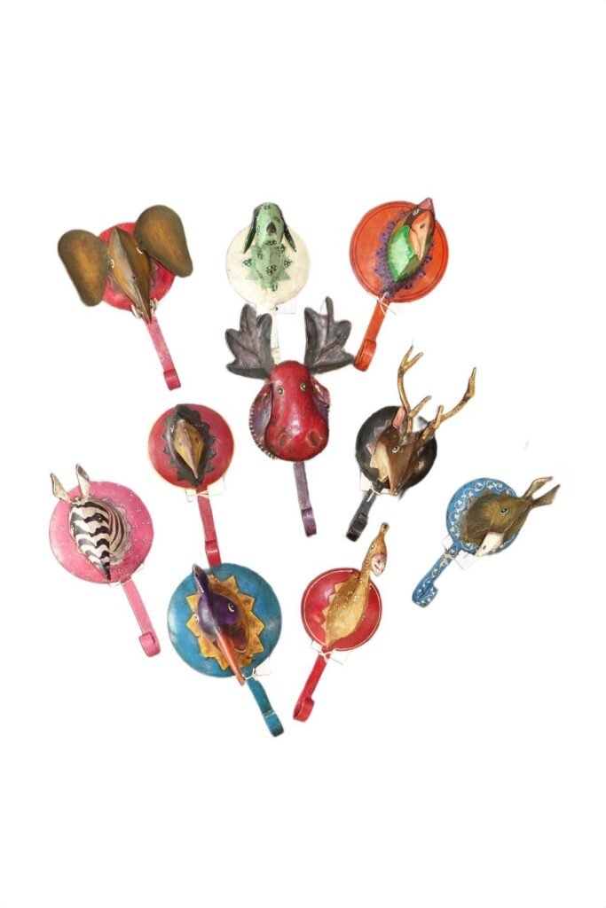 Patère Murale Animaux Inde disponible chez Zen Évasion
