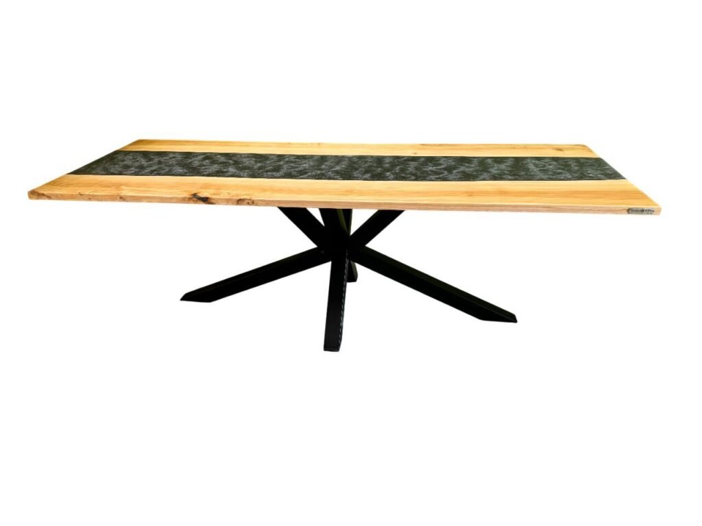 Table en frêne et époxy disponible chez Zen Évasion